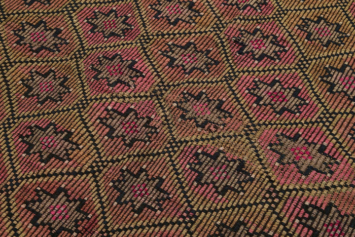 5x8 Vintage Turkish Cicim Kilim Rug - 51221