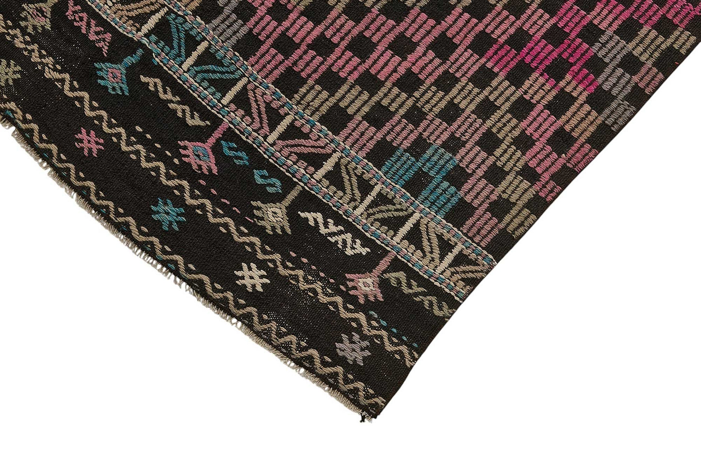 5x8 Vintage Turkish Cicim Kilim Rug - 51222