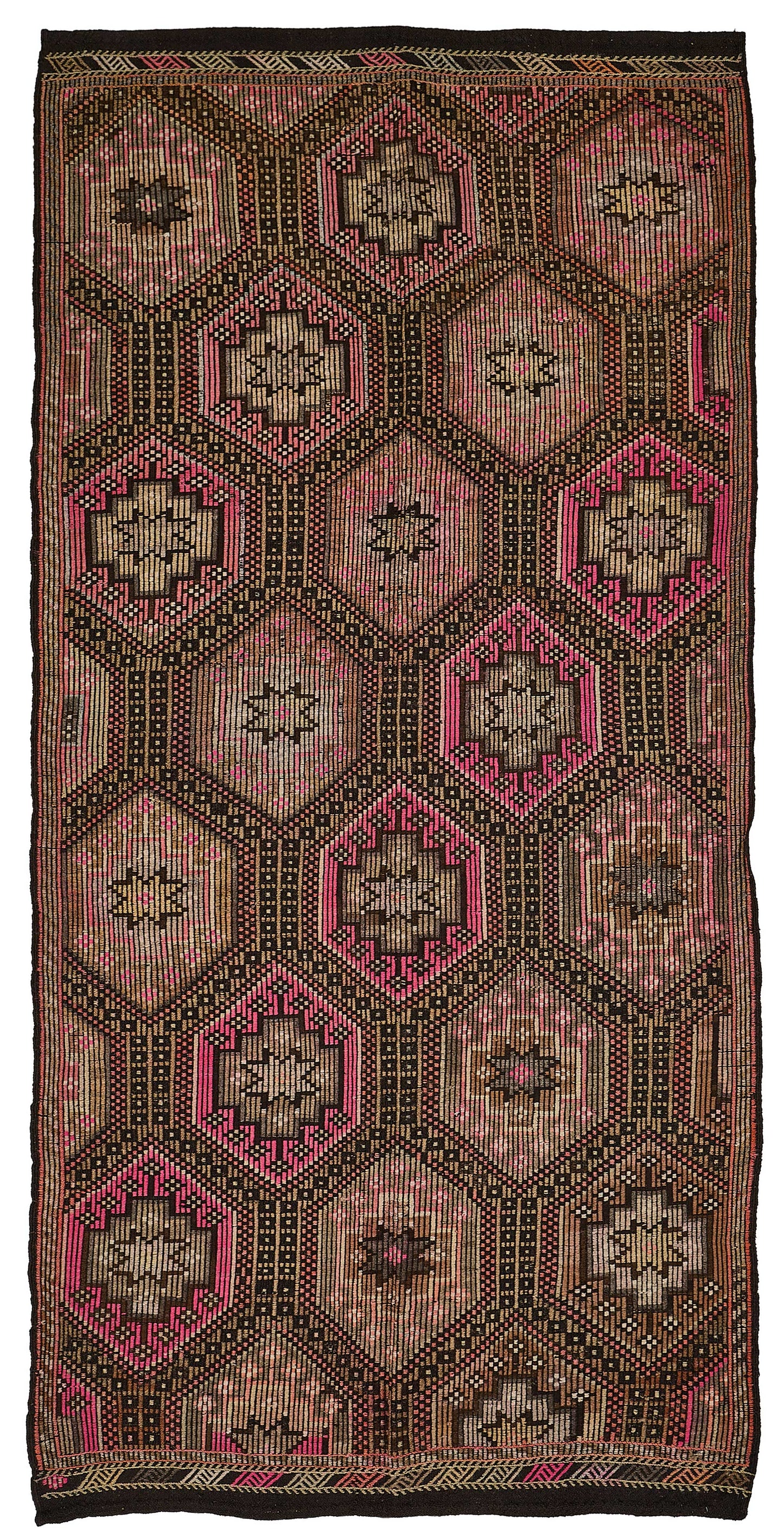 5x10 Vintage Turkish Cicim Kilim Rug - 51223