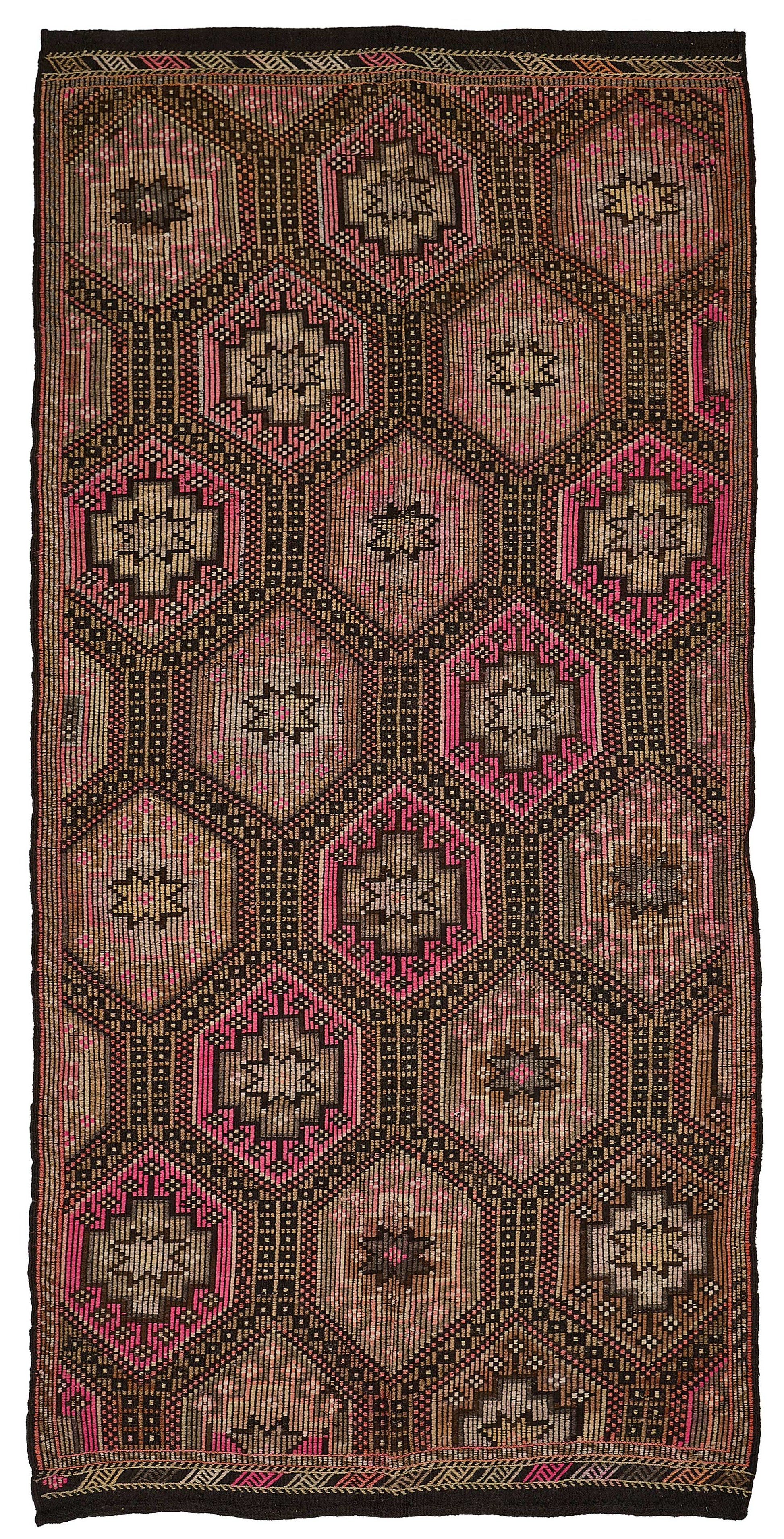 5x10 Vintage Turkish Cicim Kilim Rug - 51223