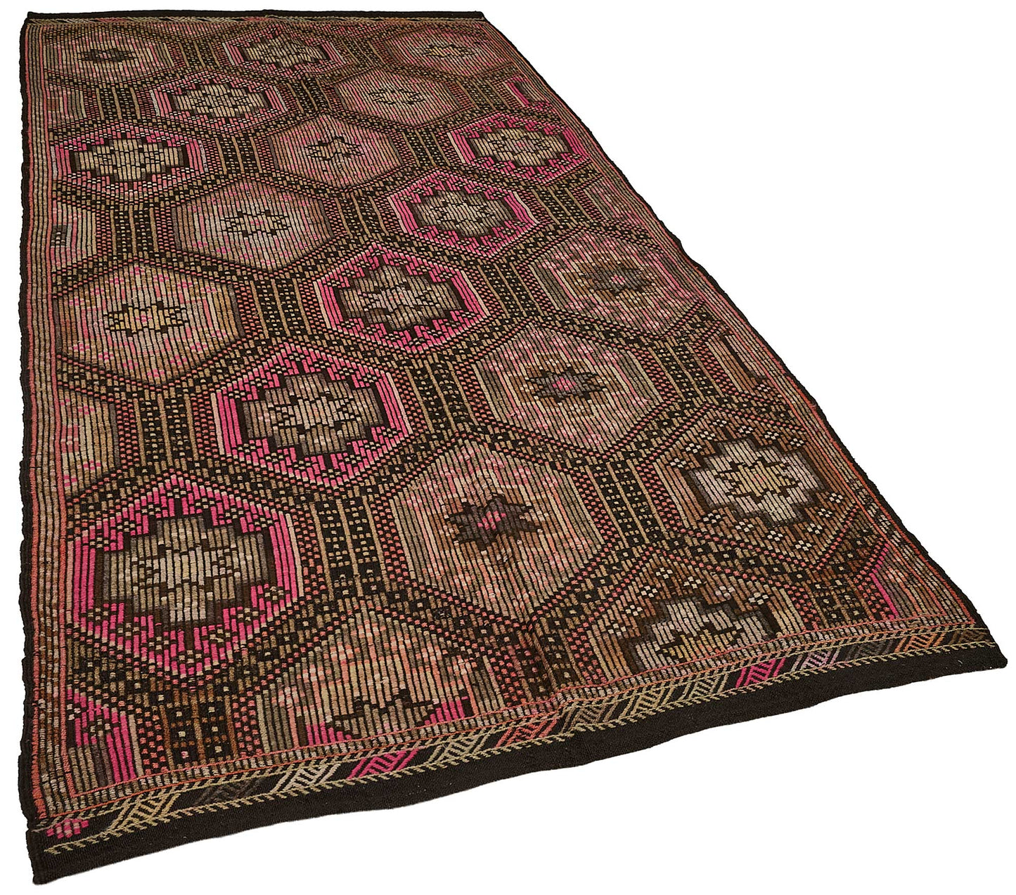5x10 Vintage Turkish Cicim Kilim Rug - 51223