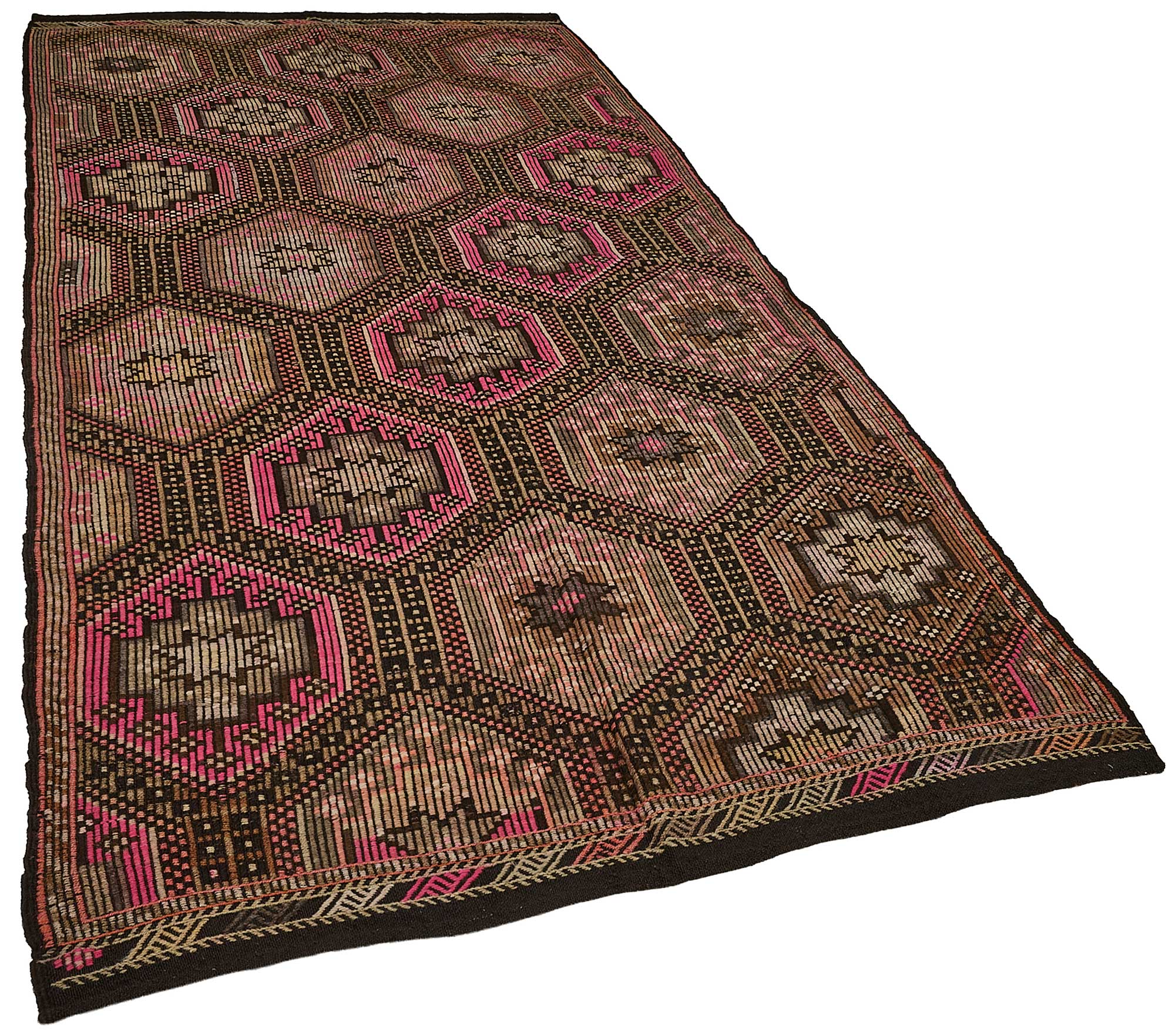 5x10 Vintage Turkish Cicim Kilim Rug - 51223