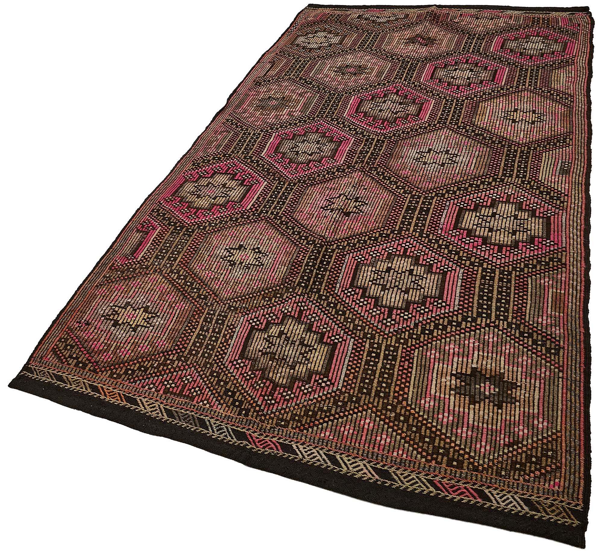 5x10 Vintage Turkish Cicim Kilim Rug - 51223