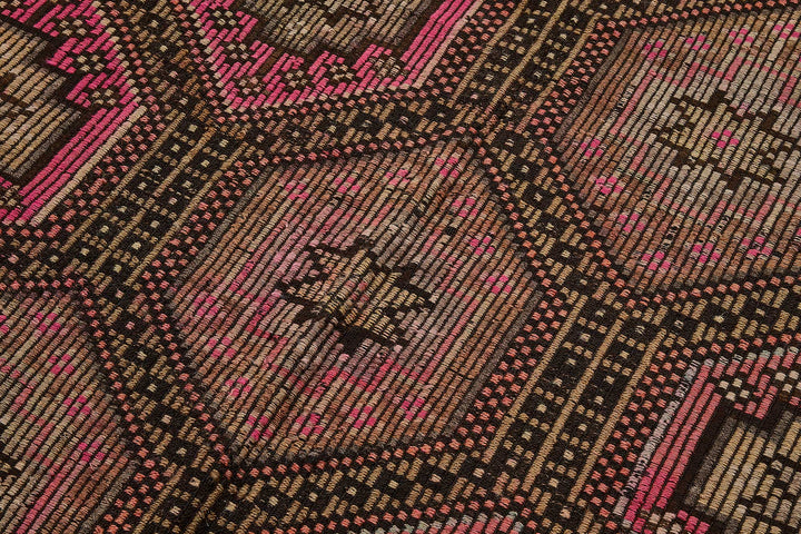 5x10 Vintage Turkish Cicim Kilim Rug - 51223