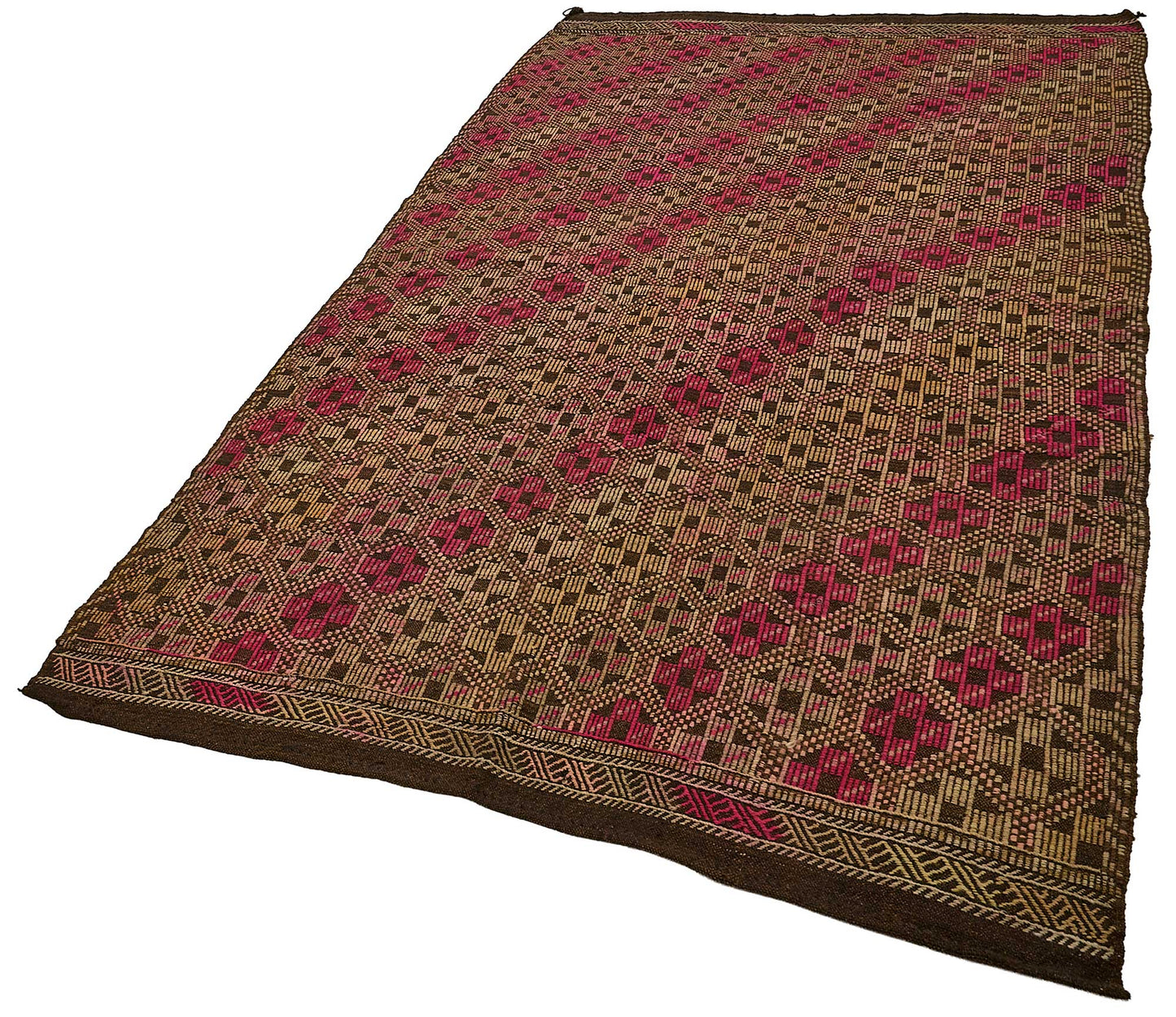 5x9 Vintage Turkish Cicim Kilim Rug - 51224
