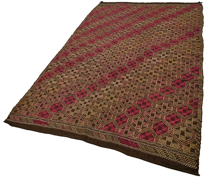 5x9 Vintage Turkish Cicim Kilim Rug - 51224