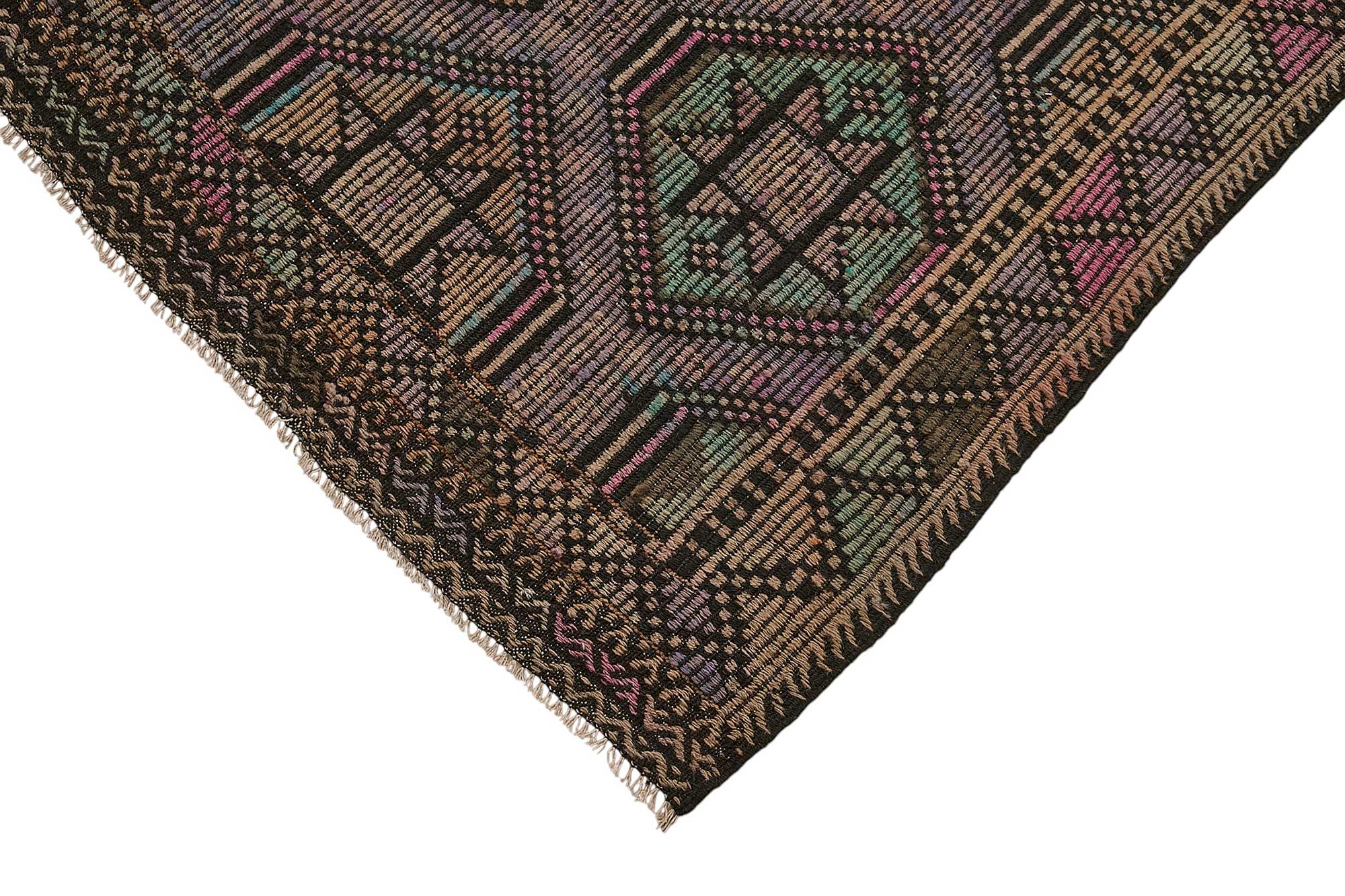 7x11 Vintage Turkish Cicim Kilim Rug - 51226