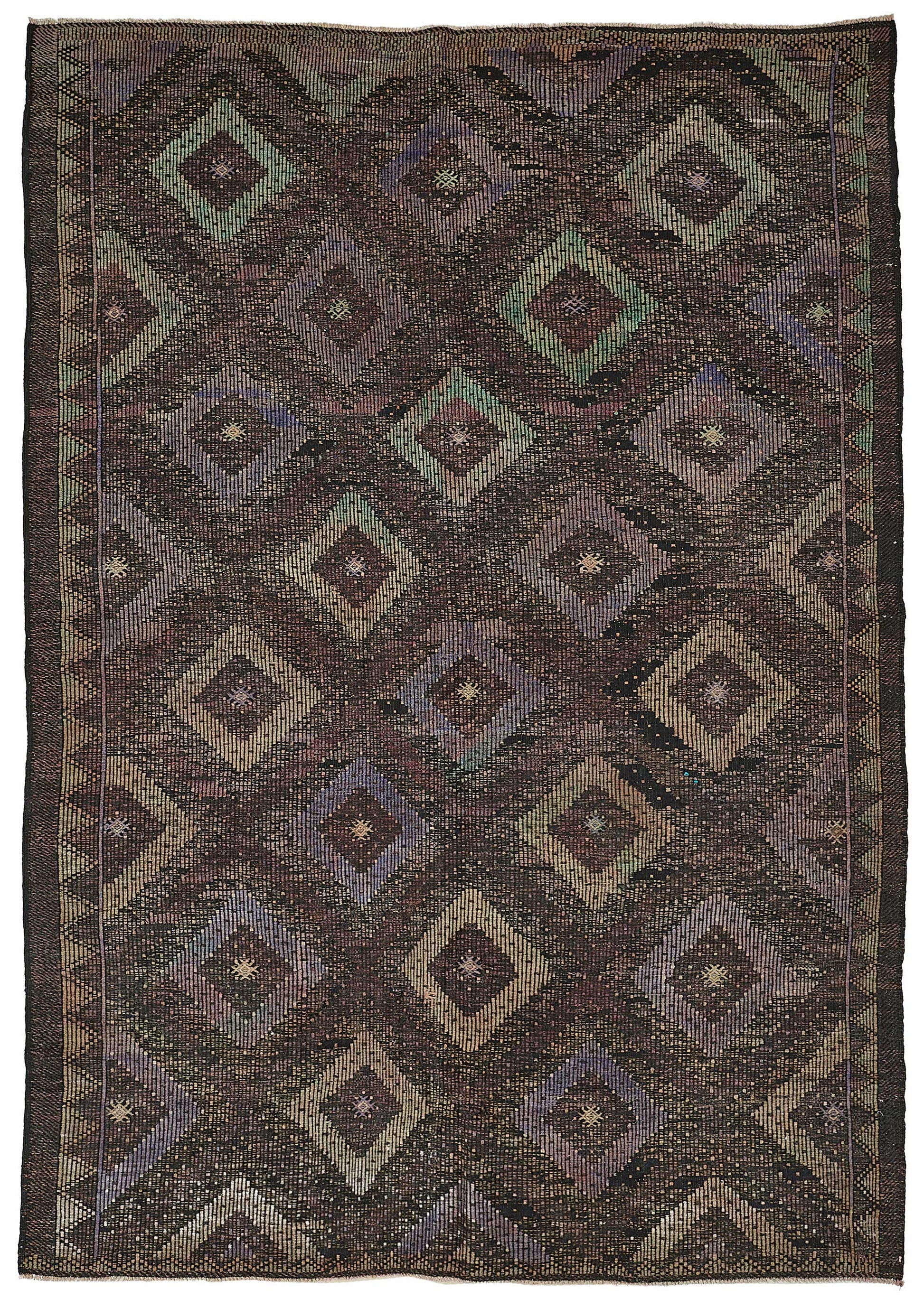 7x10 Vintage Turkish Cicim Kilim Rug - 51227