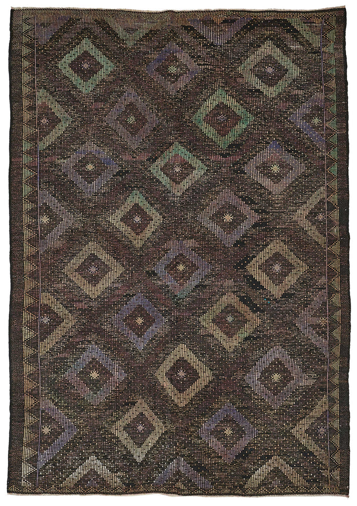 7x10 Vintage Turkish Cicim Kilim Rug - 51227