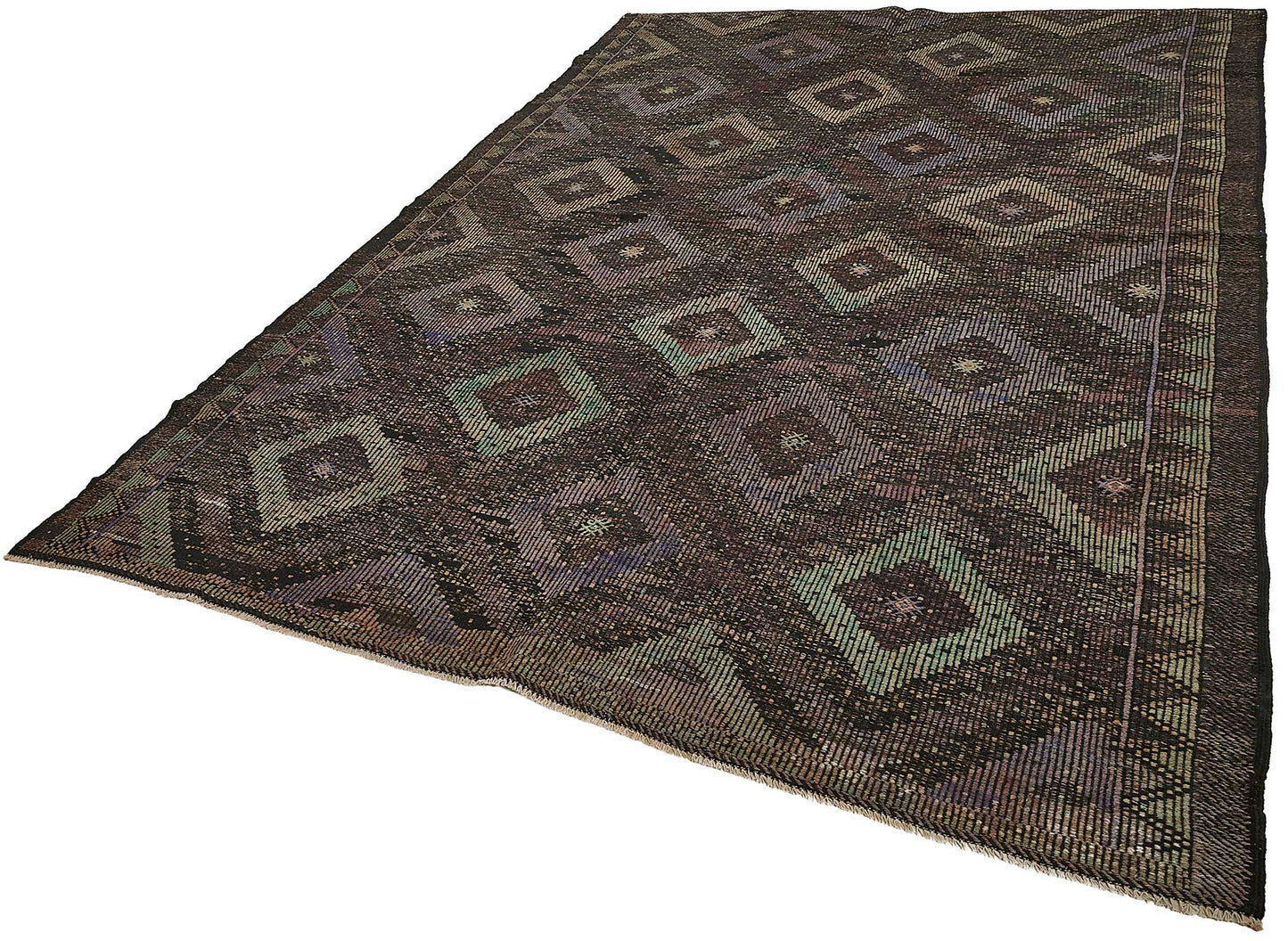 7x10 Vintage Turkish Cicim Kilim Rug - 51227