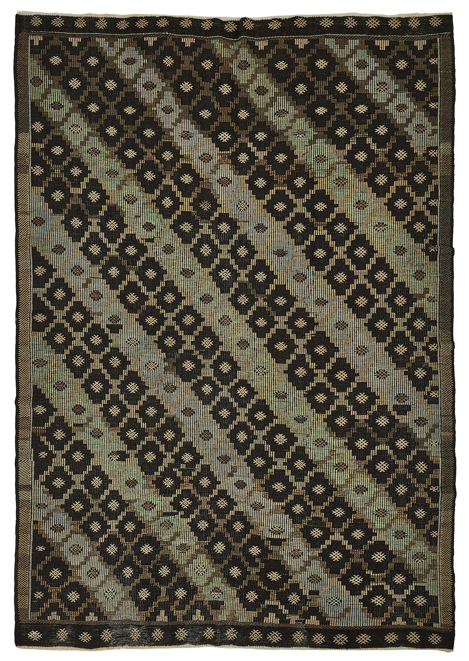 8x11 Vintage Turkish Cicim Kilim Rug - 51228