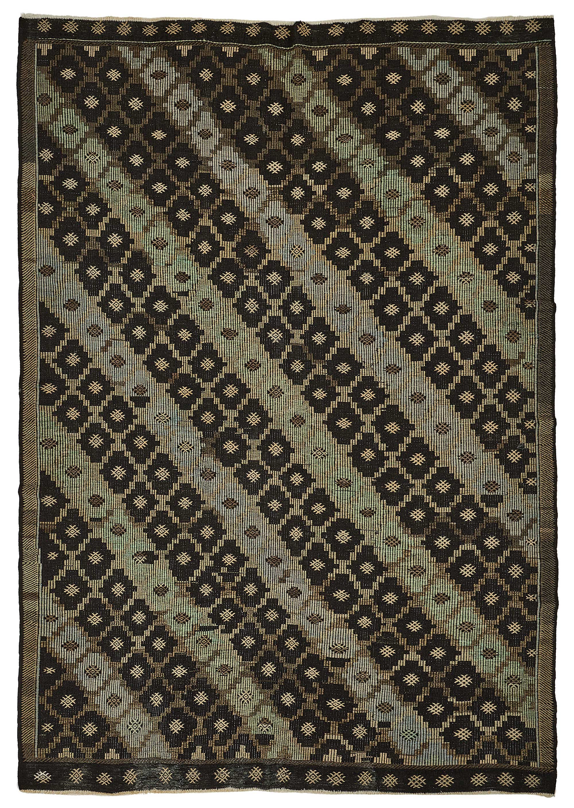 8x11 Vintage Turkish Cicim Kilim Rug - 51228