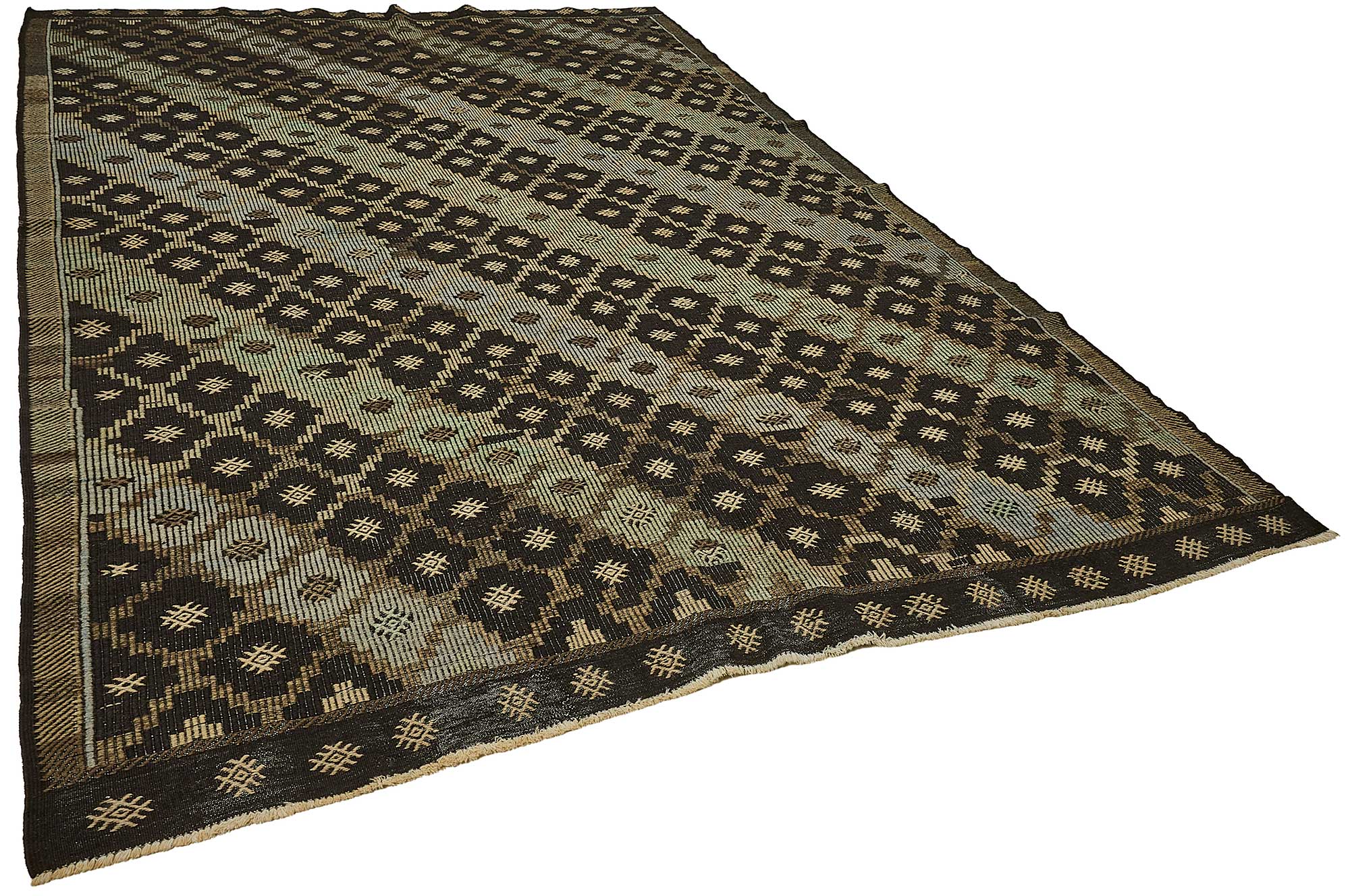8x11 Vintage Turkish Cicim Kilim Rug - 51228
