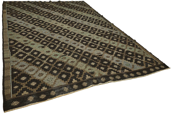 8x11 Vintage Turkish Cicim Kilim Rug - 51228