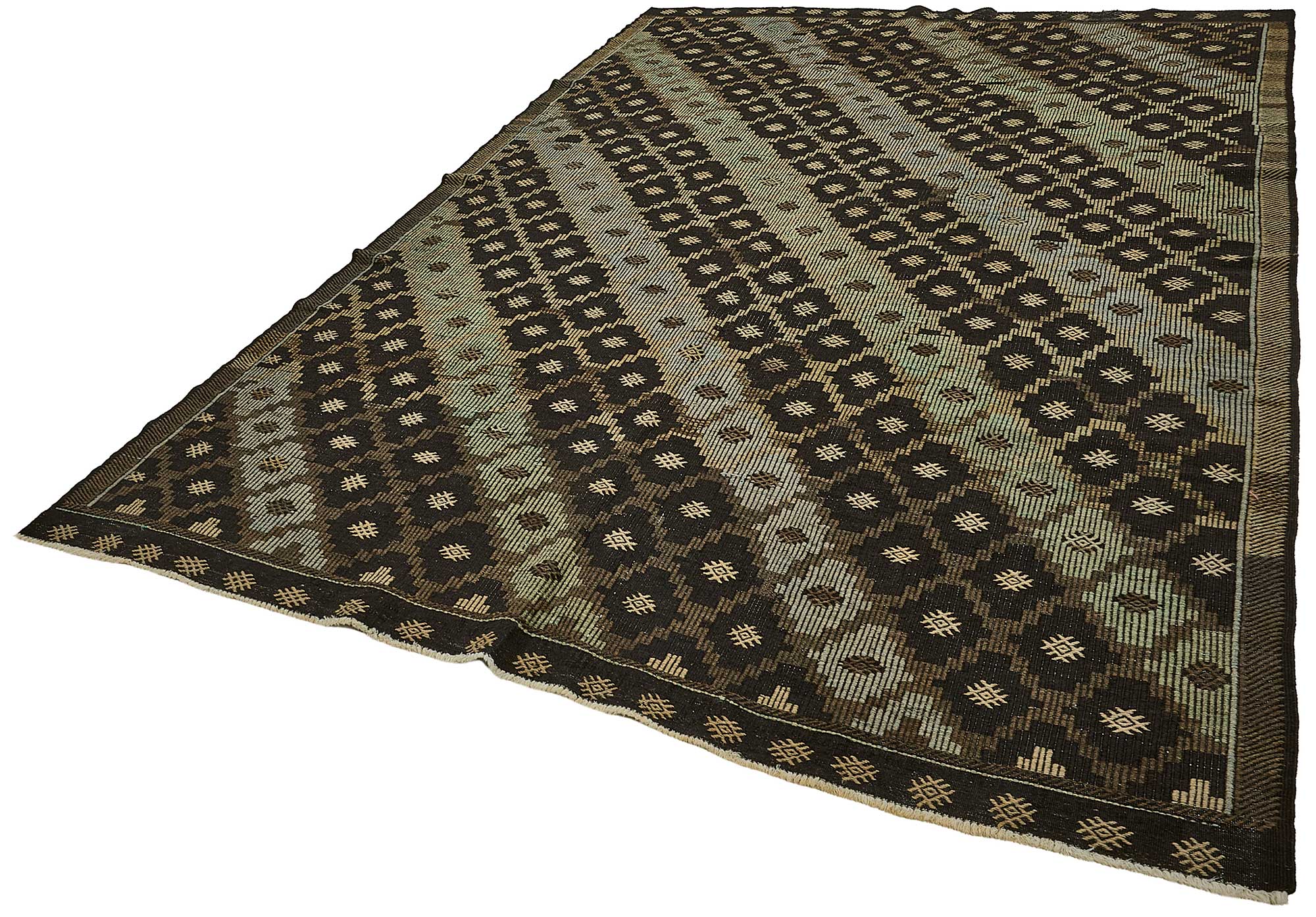 8x11 Vintage Turkish Cicim Kilim Rug - 51228