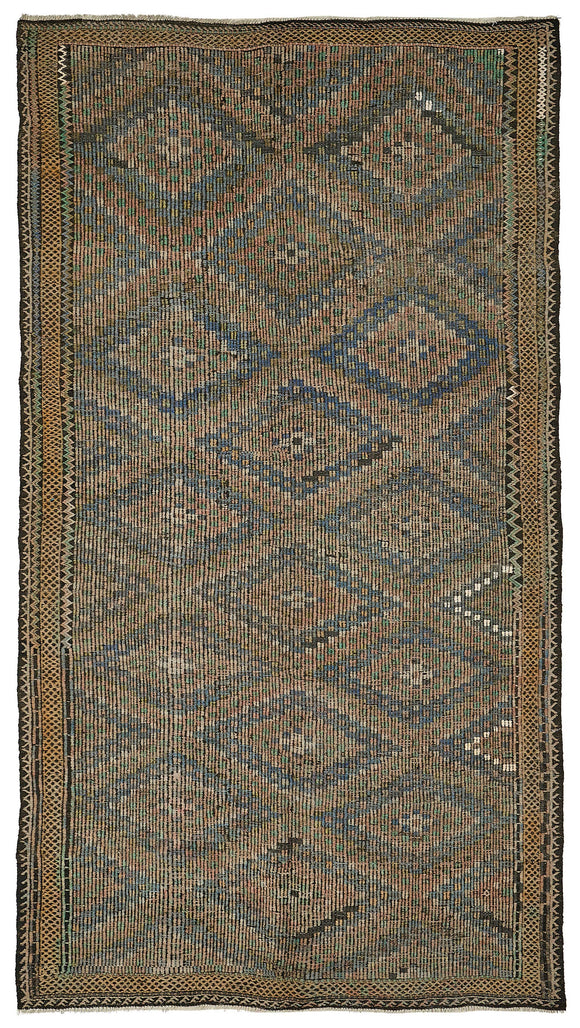 6x10 Vintage Turkish Cicim Kilim Rug - 51229
