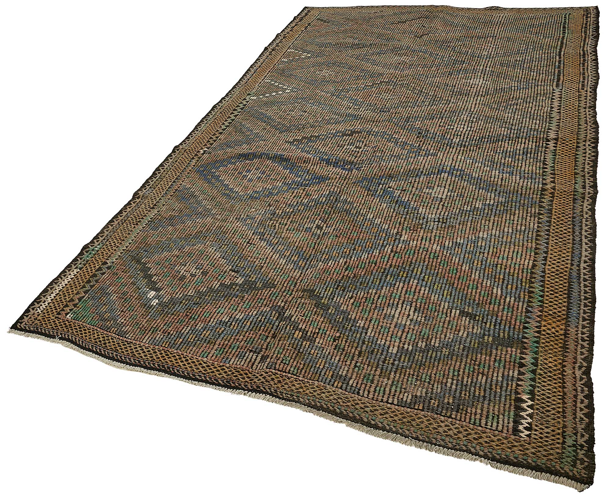 6x10 Vintage Turkish Cicim Kilim Rug - 51229