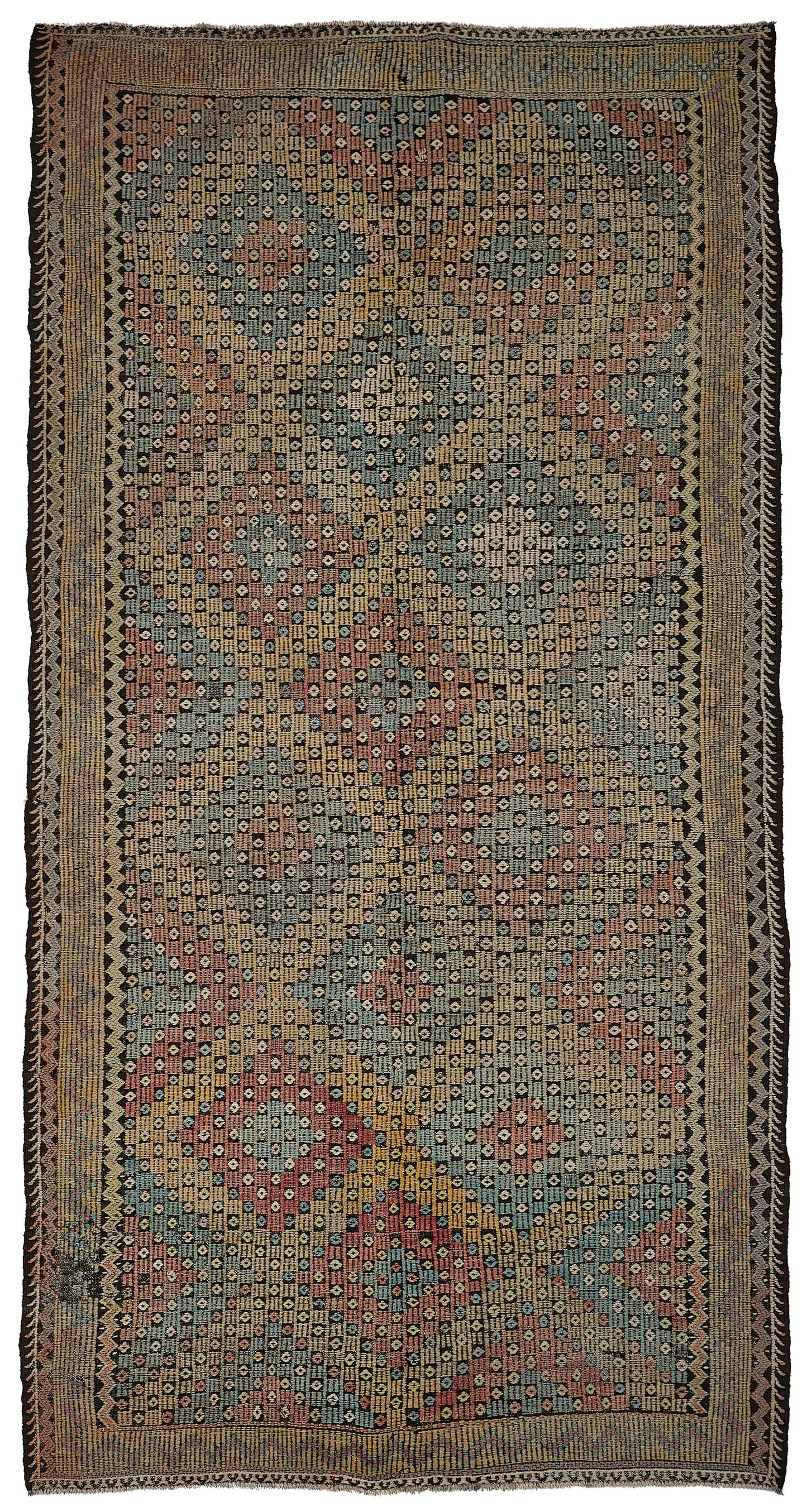 5x11 Vintage Turkish Cicim Kilim Rug - 51230