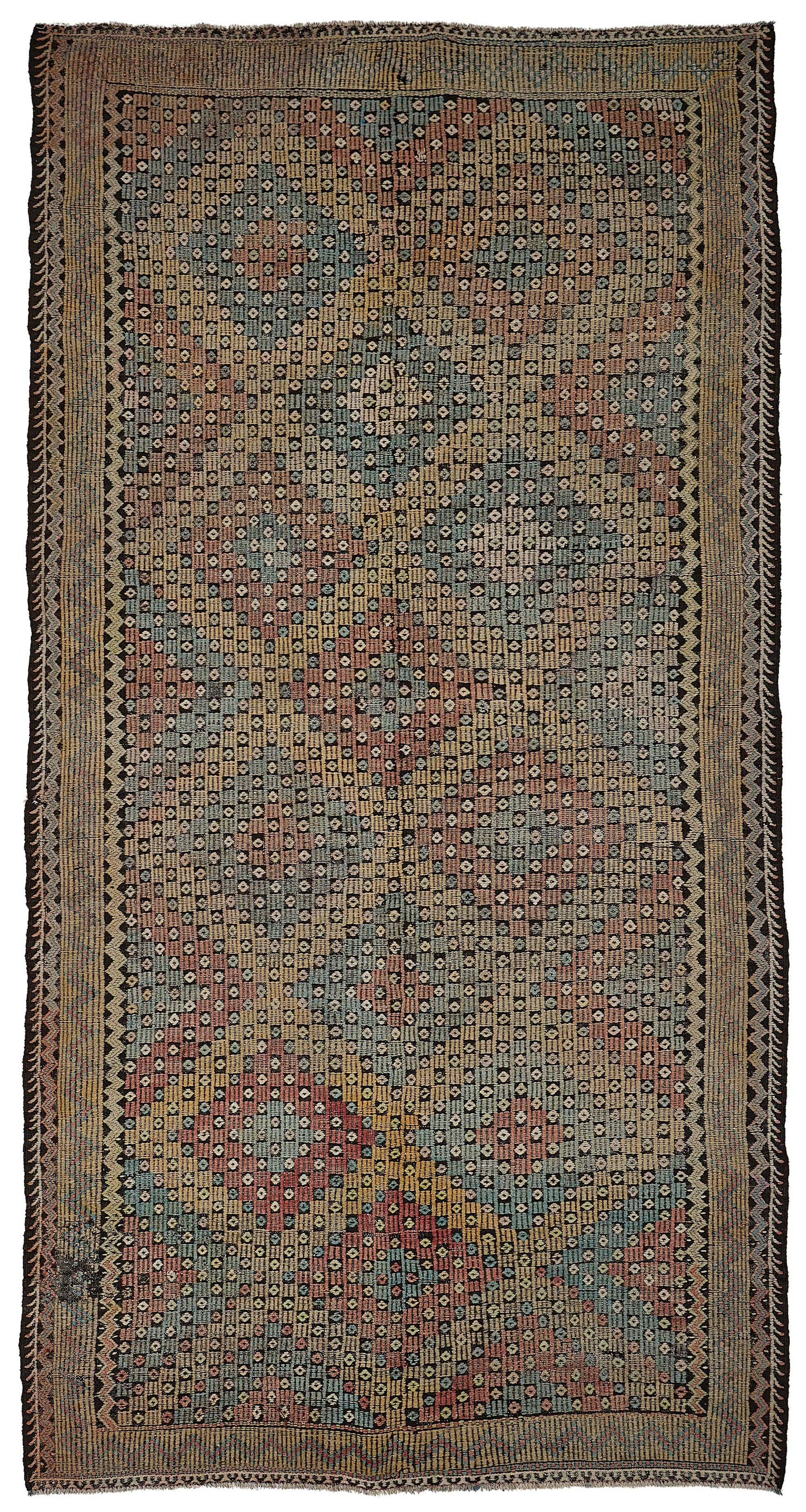 5x11 Vintage Turkish Cicim Kilim Rug - 51230