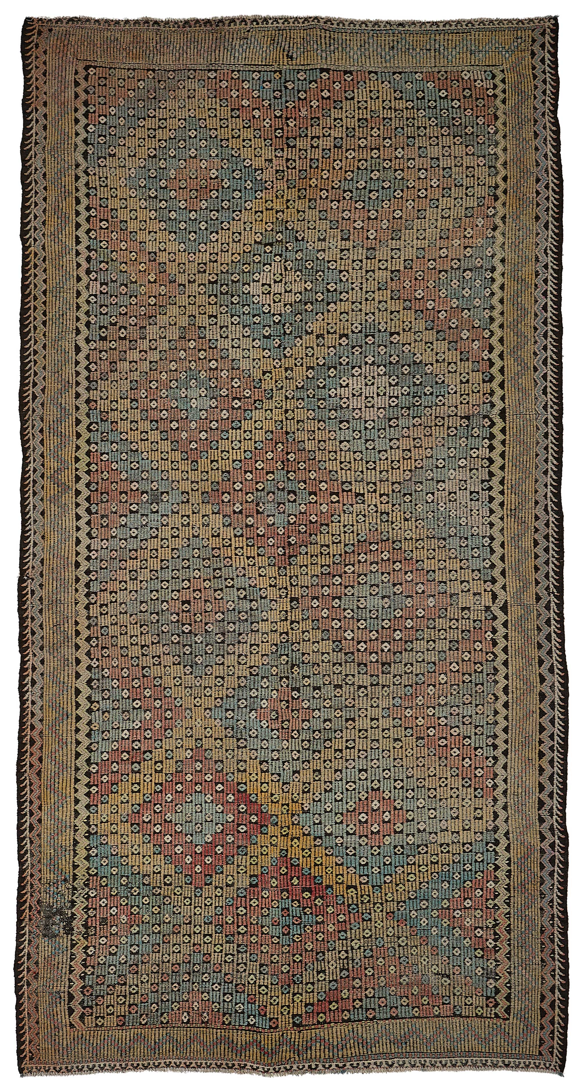 5x11 Vintage Turkish Cicim Kilim Rug - 51230