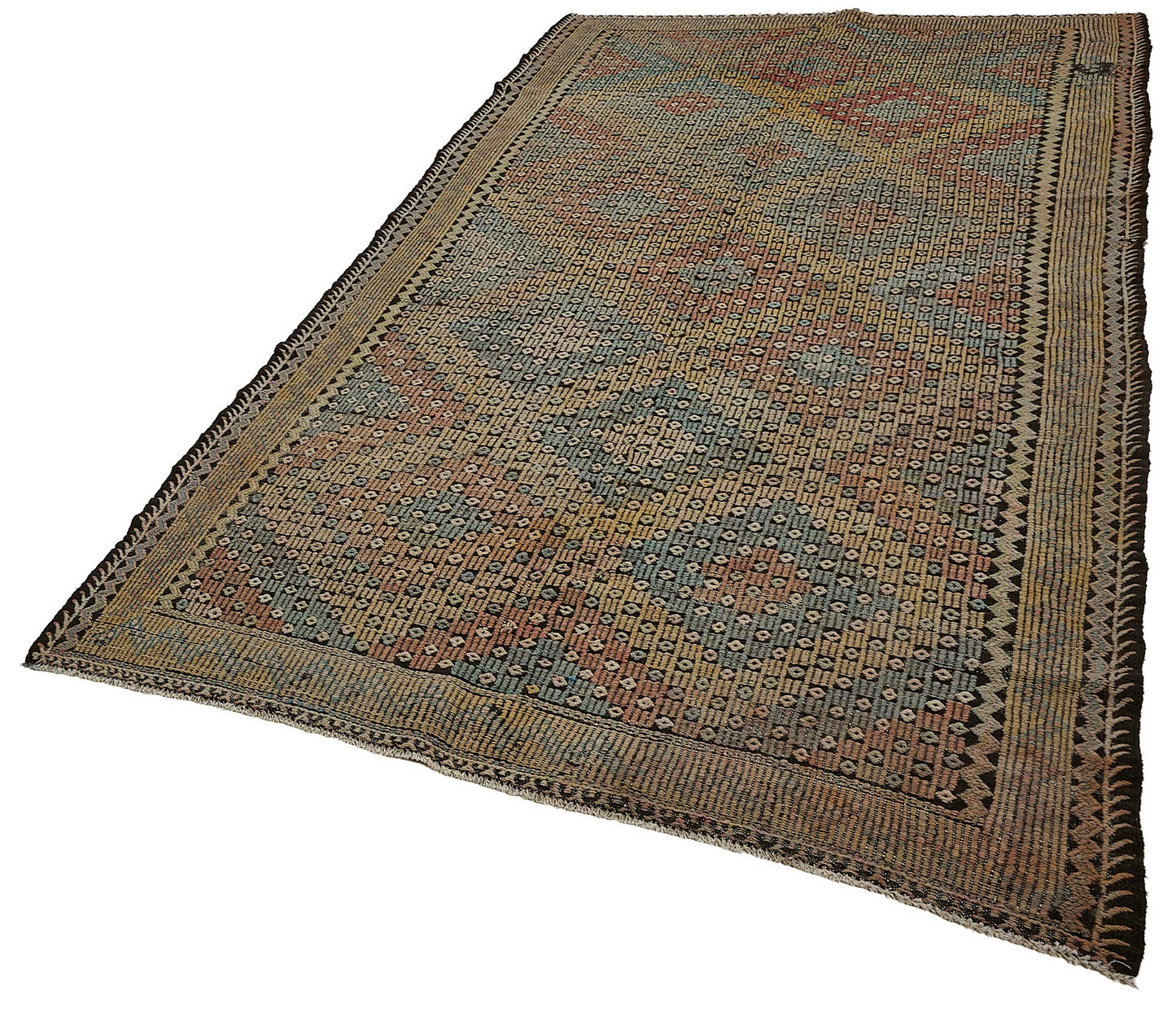 5x11 Vintage Turkish Cicim Kilim Rug - 51230
