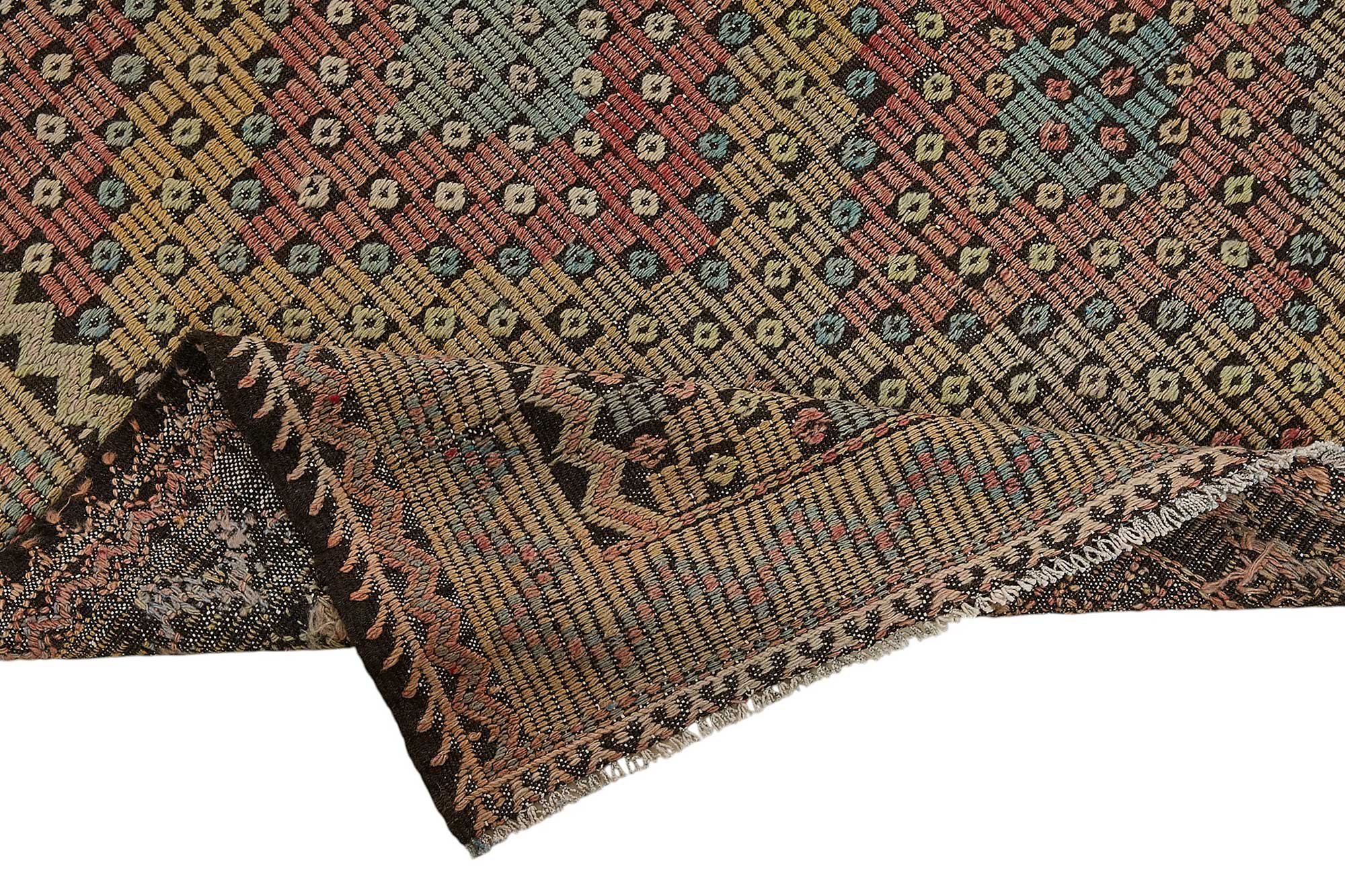 5x11 Vintage Turkish Cicim Kilim Rug - 51230