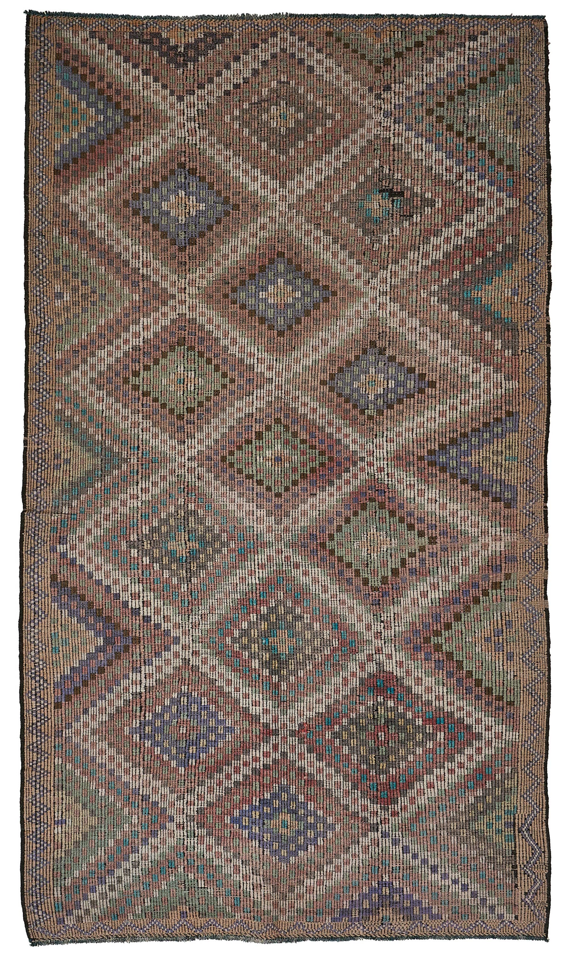 6x10 Vintage Turkish Cicim Kilim Rug - 51231