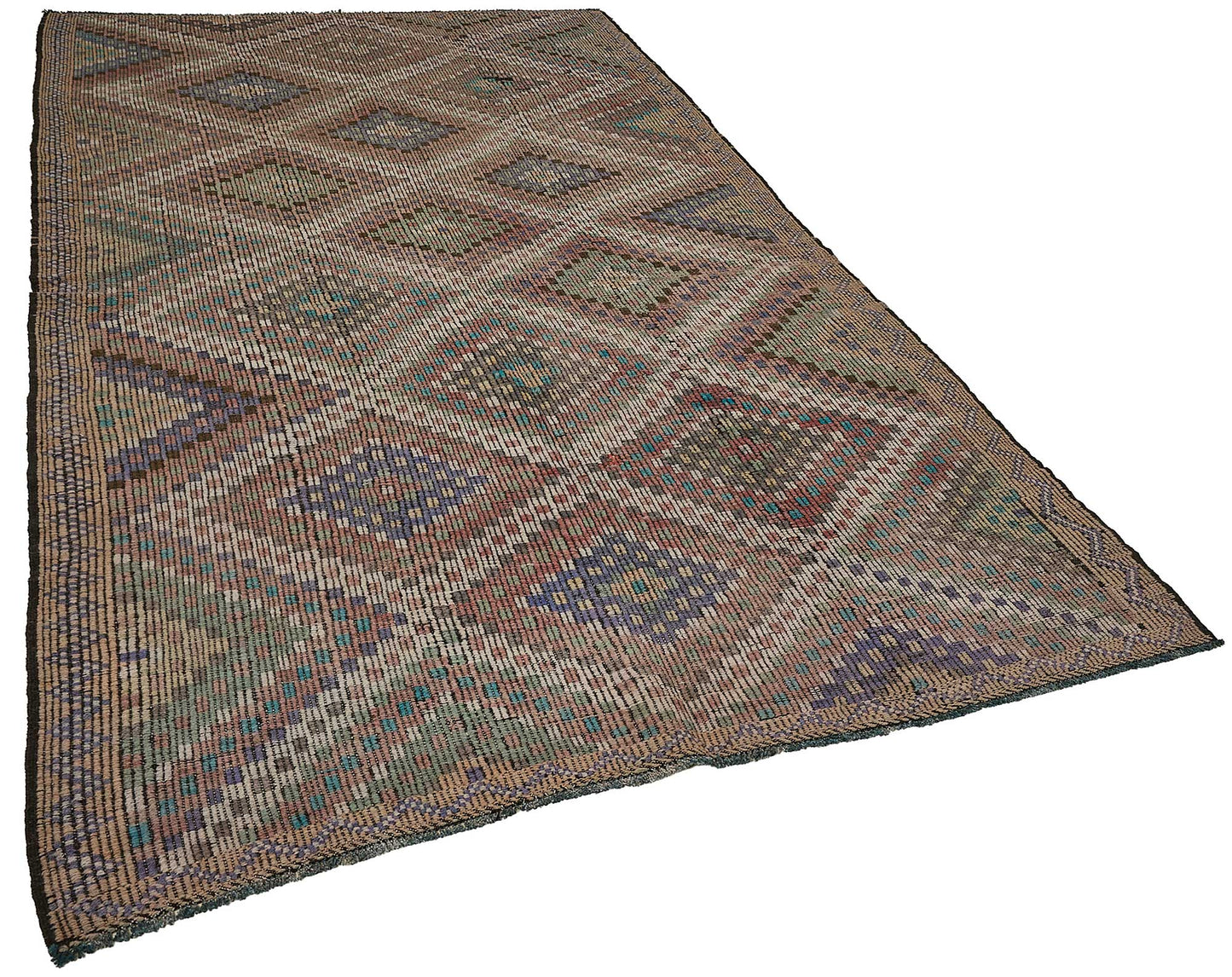 6x10 Vintage Turkish Cicim Kilim Rug - 51231