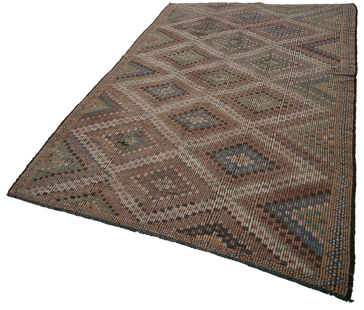 6x10 Vintage Turkish Cicim Kilim Rug - 51231
