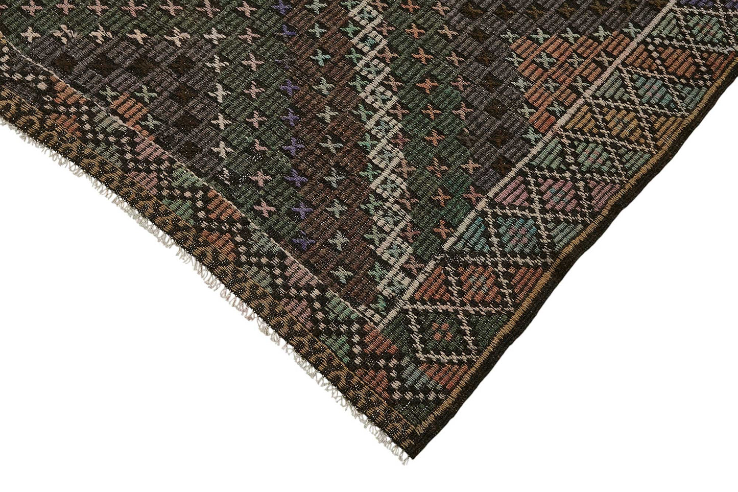 7x11 Vintage Turkish Cicim Kilim Rug - 51233