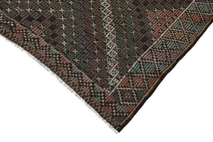 7x11 Vintage Turkish Cicim Kilim Rug - 51233