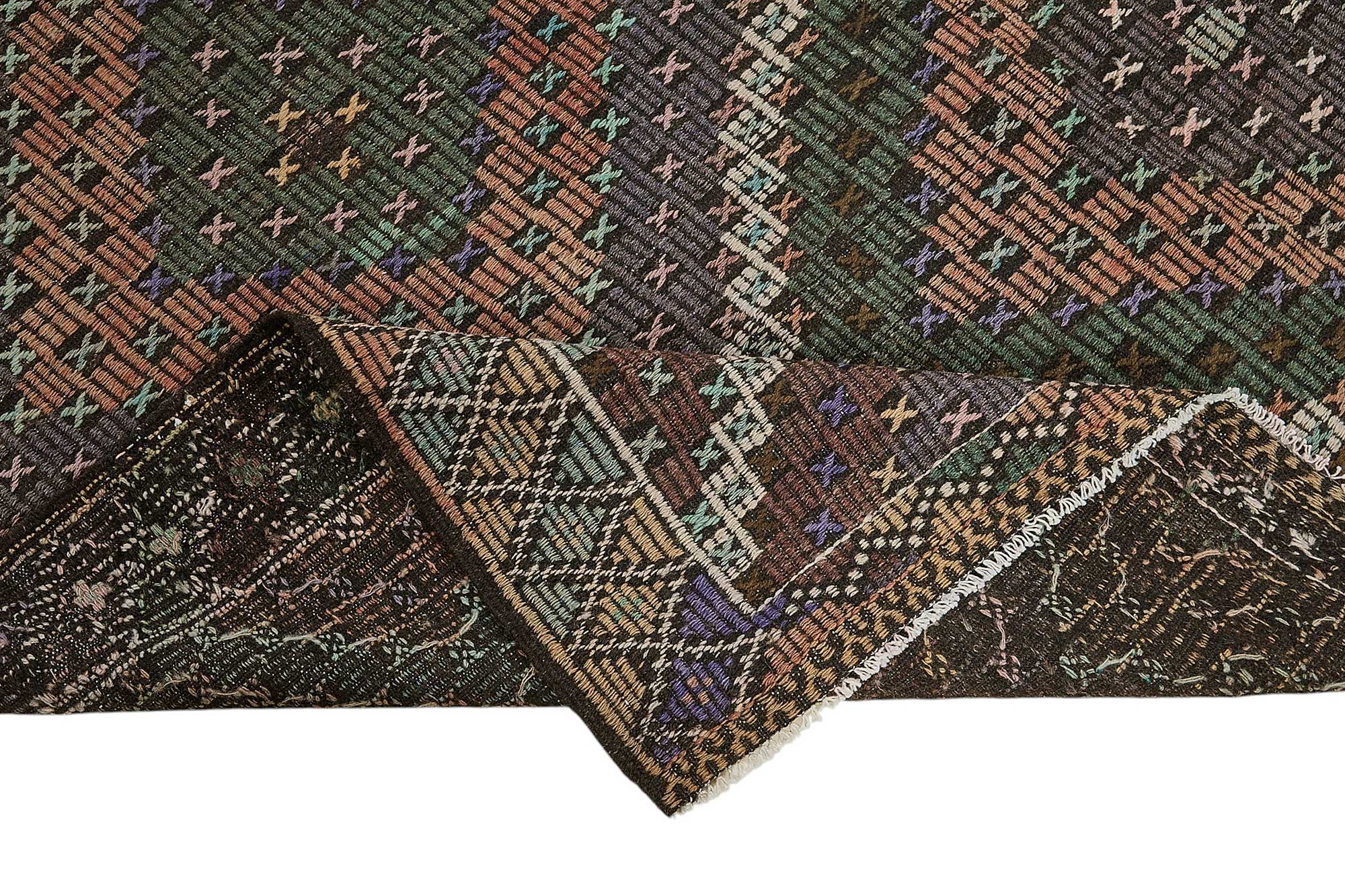 7x11 Vintage Turkish Cicim Kilim Rug - 51233