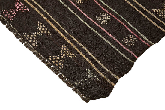 6x7 Vintage Turkish Goat Hair Kilim Rug - 51234