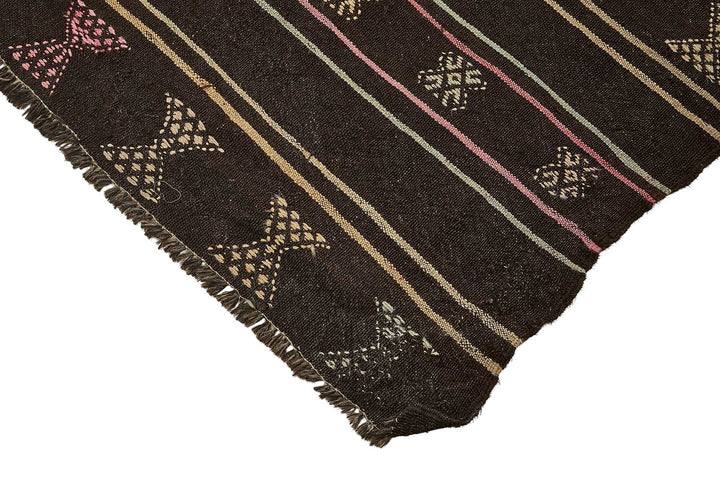6x7 Vintage Turkish Goat Hair Kilim Rug - 51234