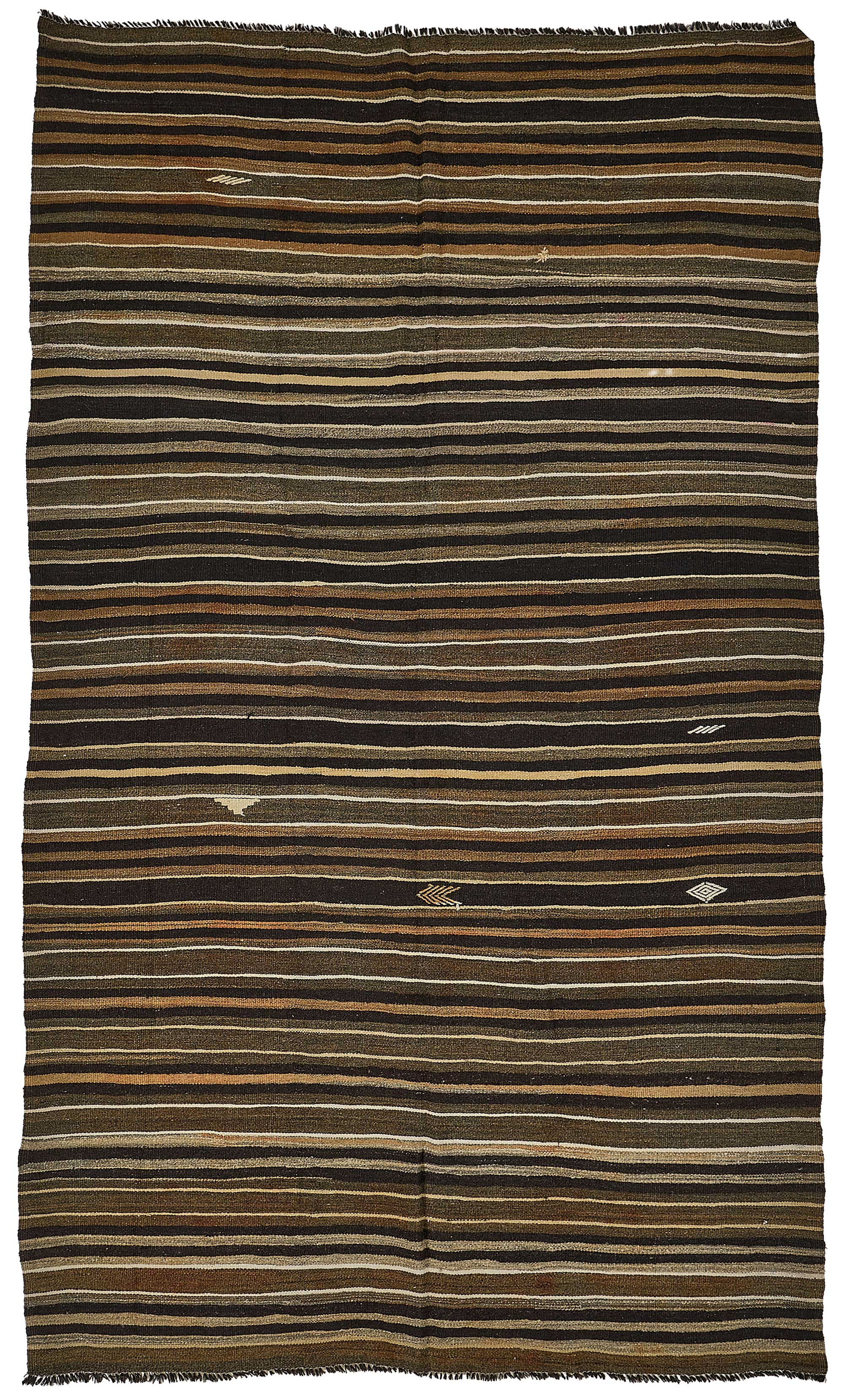 6x11 Vintage Turkish Goat Hair Kilim Rug - 51235