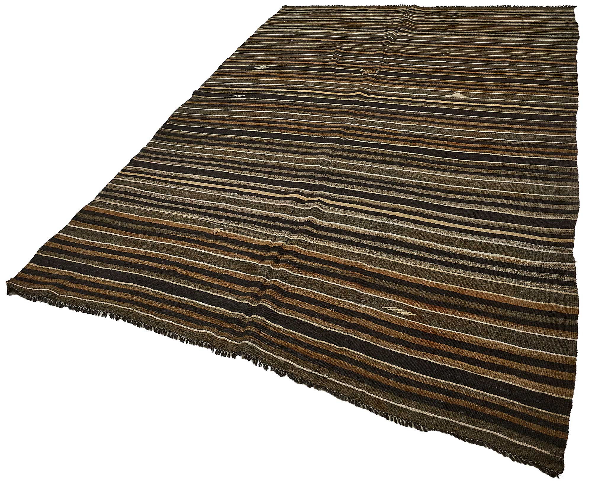 6x11 Vintage Turkish Goat Hair Kilim Rug - 51235