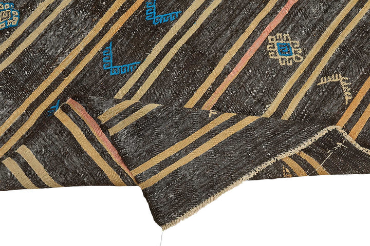 7x12 Vintage Turkish Goat Hair Kilim Rug - 51236