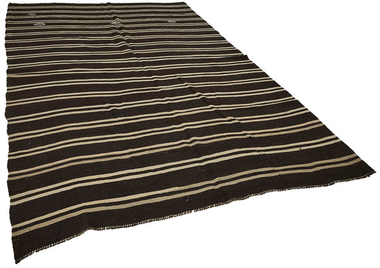 7x11 Vintage Turkish Goat Hair Kilim Rug - 51237