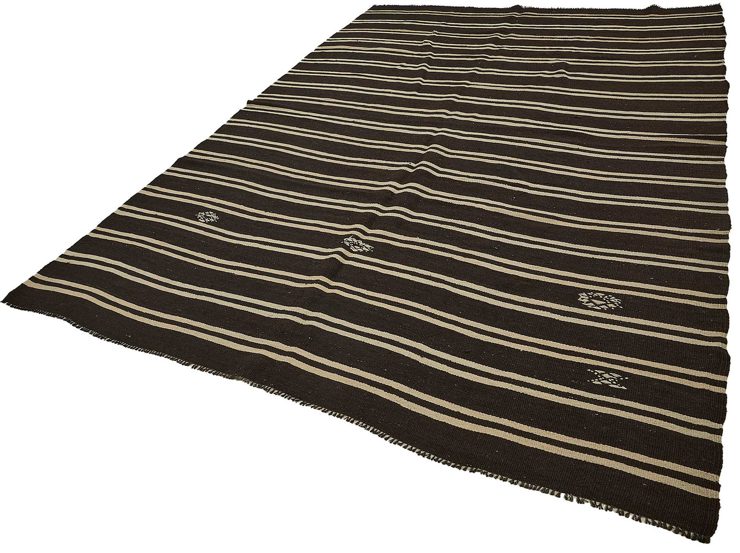 7x11 Vintage Turkish Goat Hair Kilim Rug - 51237