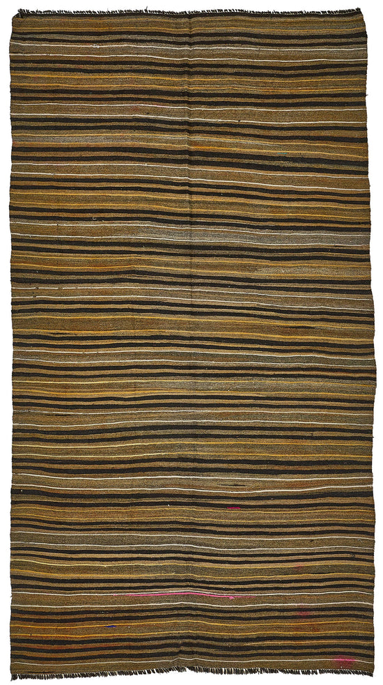 6x11 Vintage Turkish Goat Hair Kilim Rug - 51238