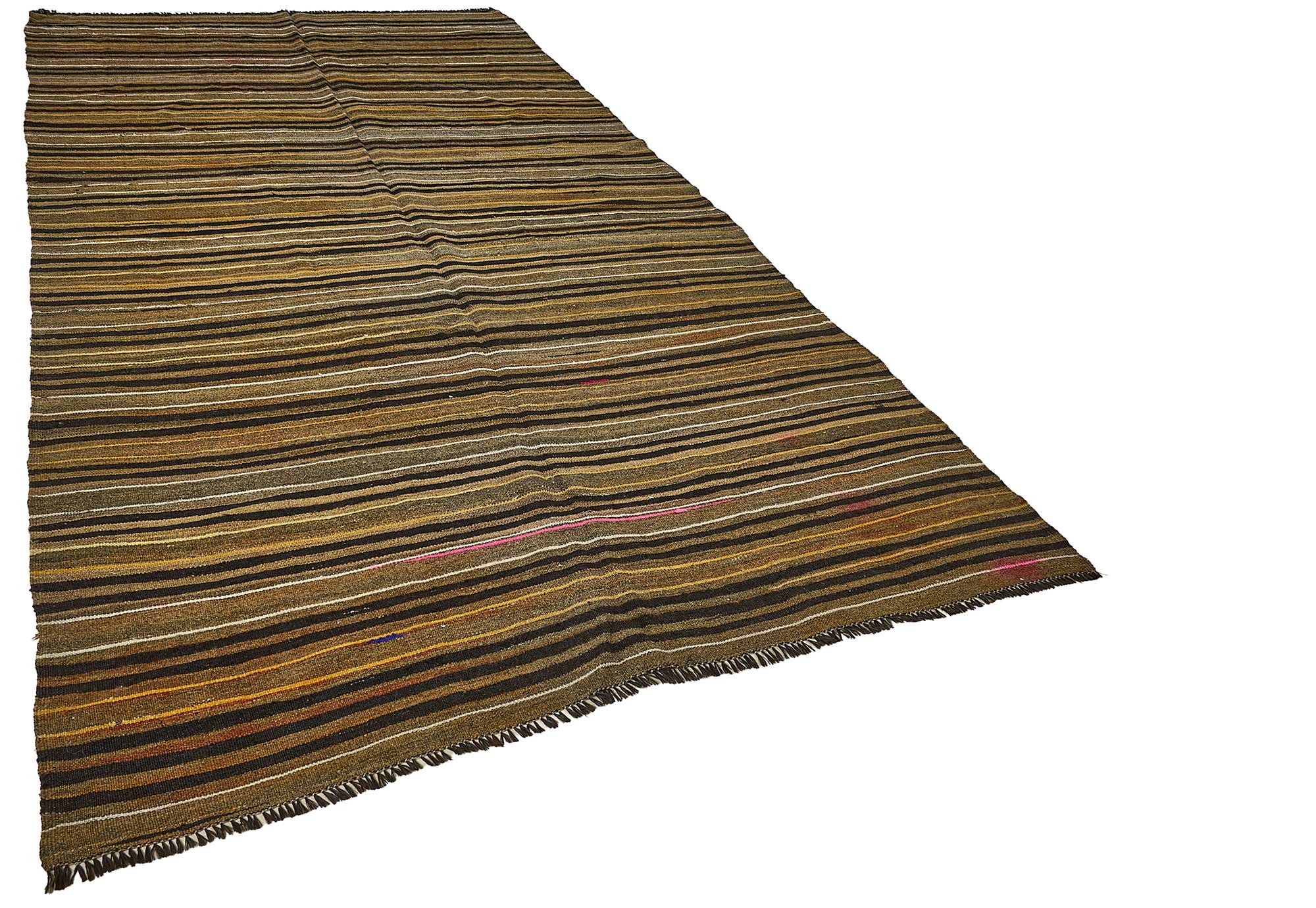 6x11 Vintage Turkish Goat Hair Kilim Rug - 51238