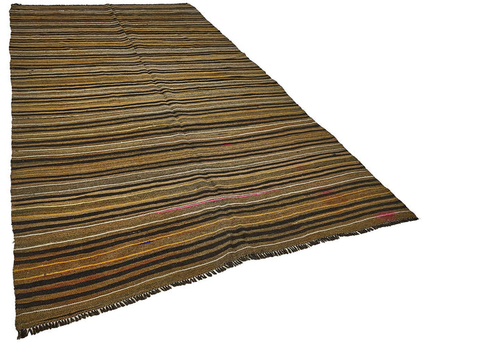6x11 Vintage Turkish Goat Hair Kilim Rug - 51238