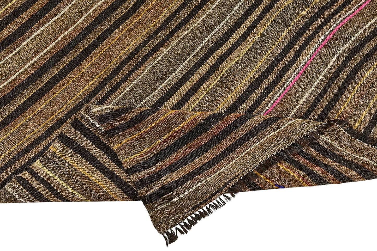 6x11 Vintage Turkish Goat Hair Kilim Rug - 51238