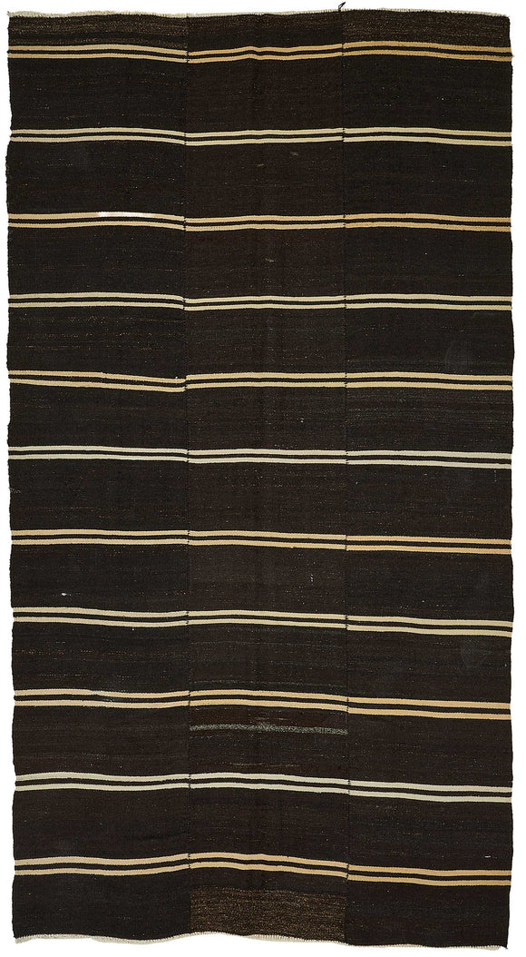 6x11 Vintage Turkish Goat Hair Kilim Rug - 51239