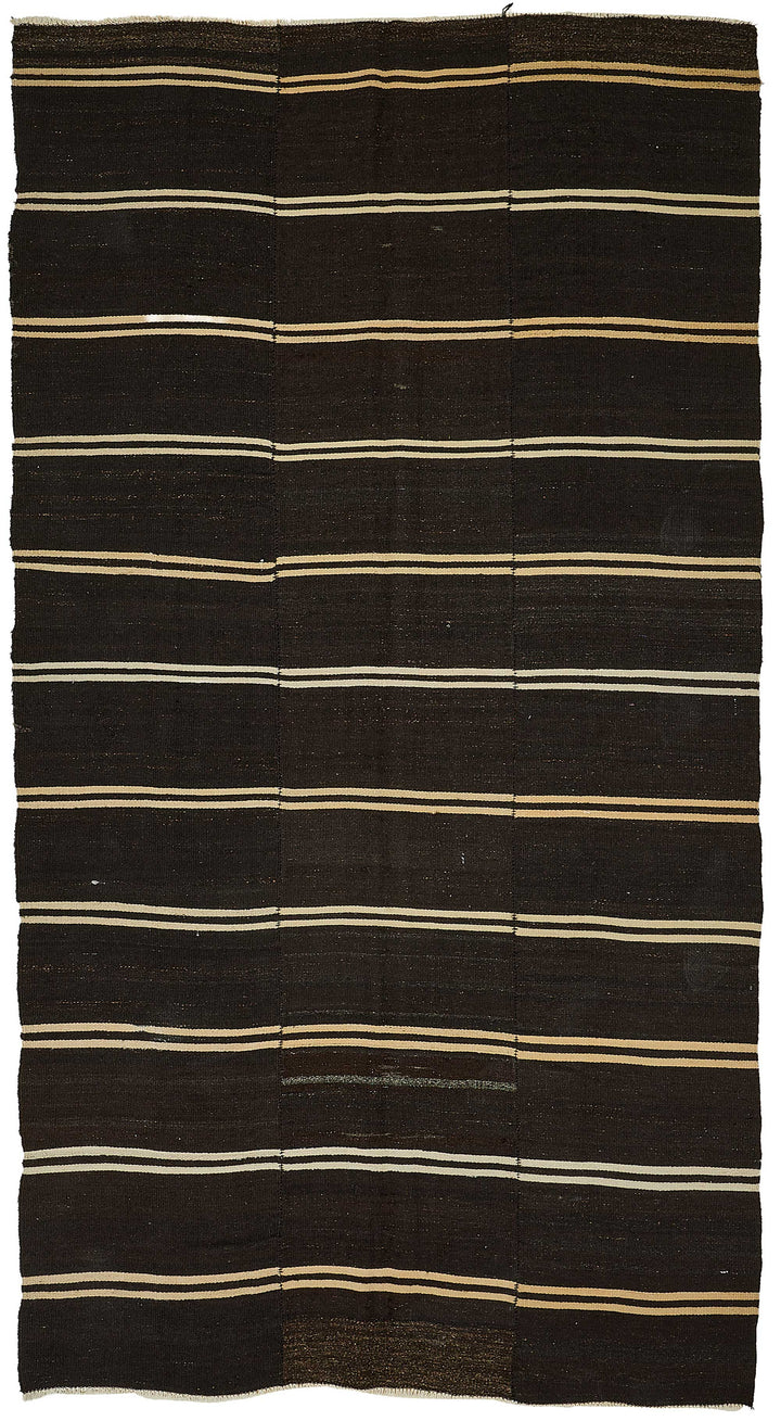 6x11 Vintage Turkish Goat Hair Kilim Rug - 51239