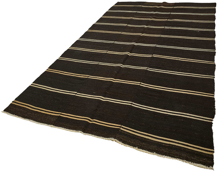 6x11 Vintage Turkish Goat Hair Kilim Rug - 51239
