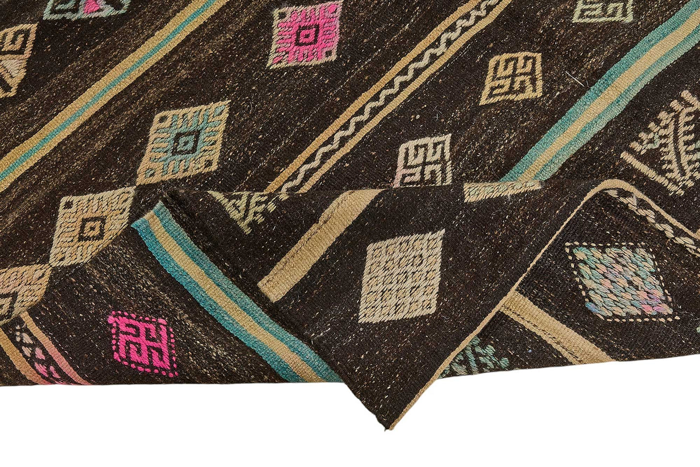 6x12 Vintage Turkish Goat Hair Kilim Rug - 51240
