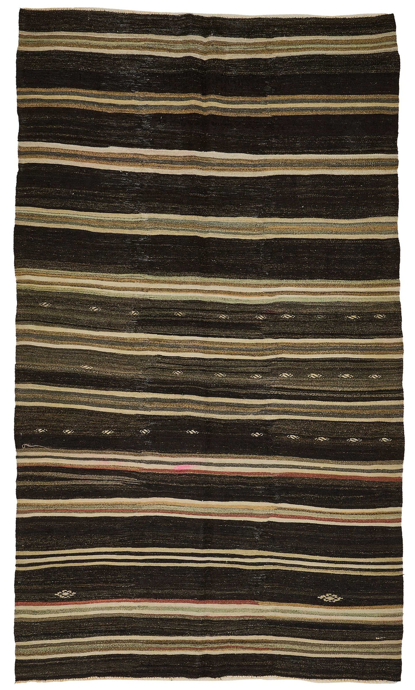 6x11 Vintage Turkish Goat Hair Kilim Rug - 51241