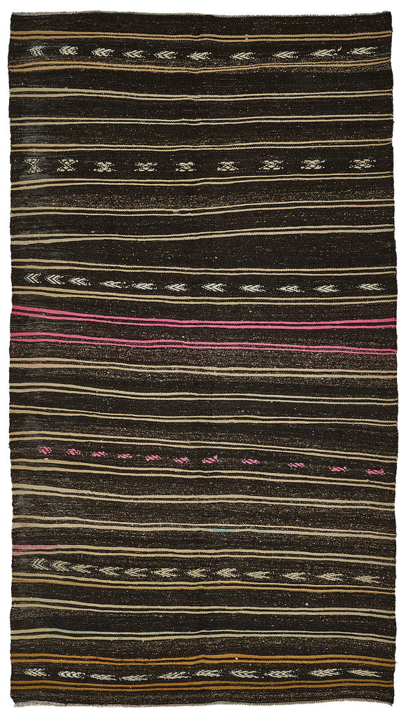 6x10 Vintage Turkish Goat Hair Kilim Rug - 51242