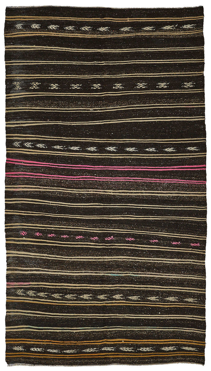 6x10 Vintage Turkish Goat Hair Kilim Rug - 51242